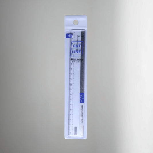 ZERO CUT LINE METAL EDGES RULER 20CM ZG-1642