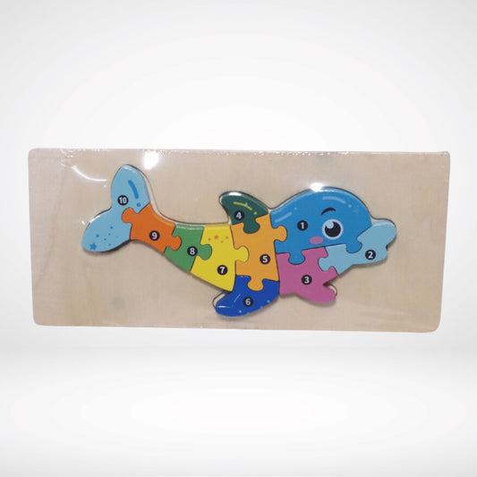 WOODEN PEG DOLPHIN PUZZLE WP-023