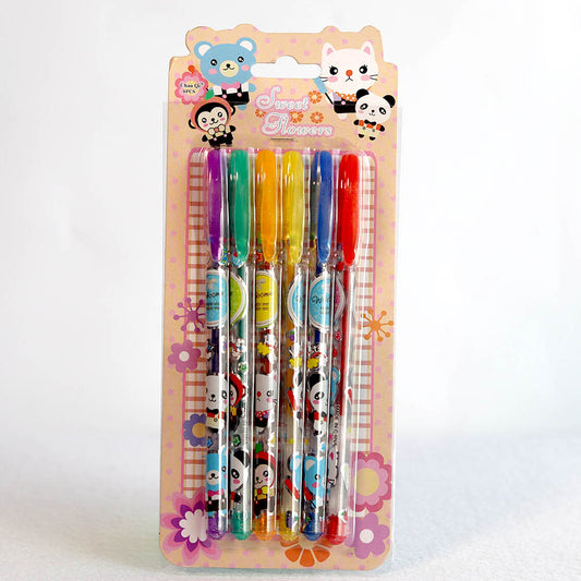 CHAO QI GLITTER PEN 6PCS 606-6 212