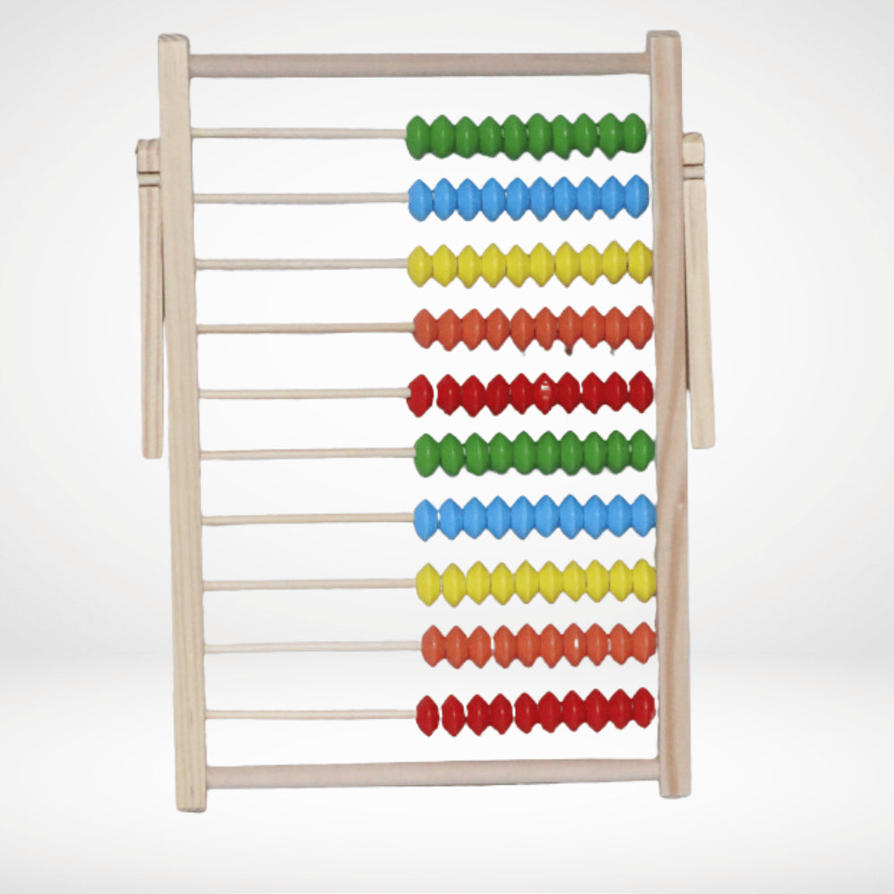WOODEN PEG 10 ROW CALCULATING FRAMES WP-043