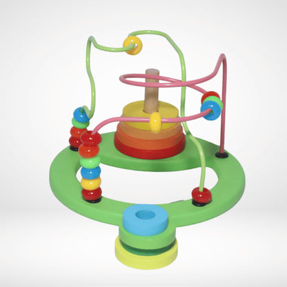 BEADS AROUND THE TOWER WOODEN TOY WP-041