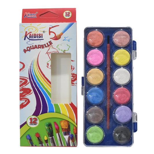KAIDISI AQUARELLE WATER COLORS 12PCS
