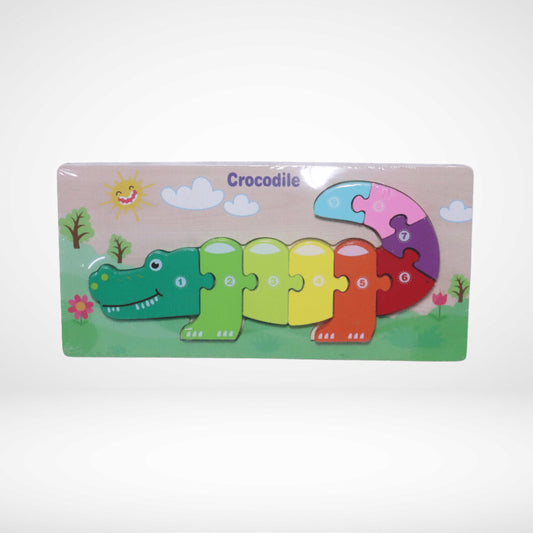 WOODEN PEG CROCODILE PUZZLE WP-040
