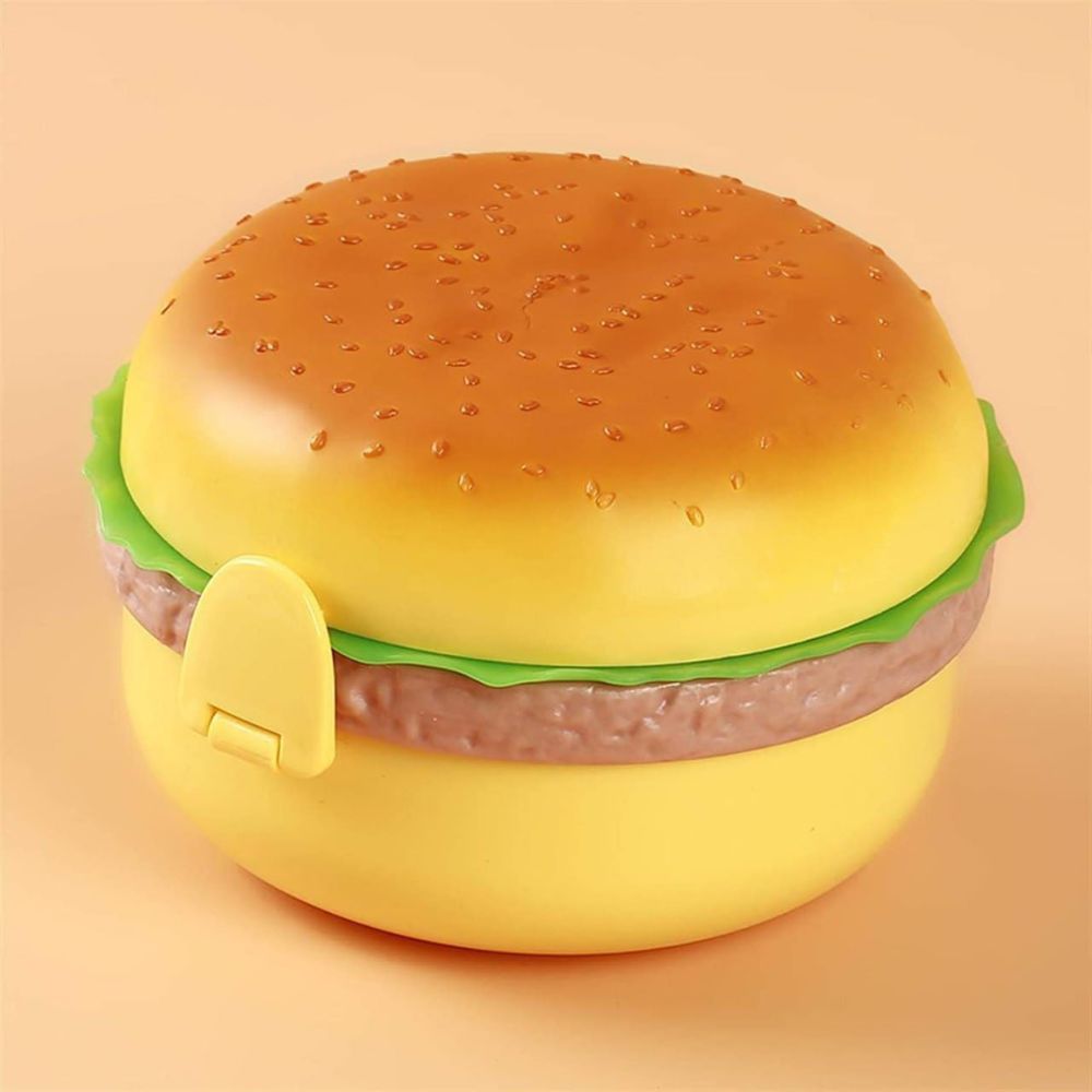 Burger Shape Multi Compartment Lunch Box for Kids