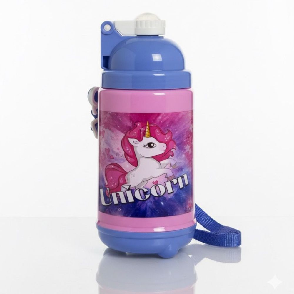 UNICORN THEME SIPPER WATER BOTTLE