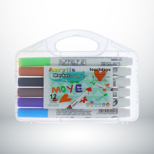 Touchdayu Acrylic Markers 12 Colors