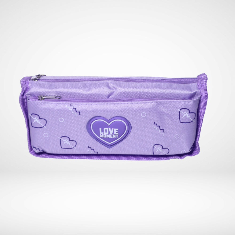 PENCIL POUCH FABRIC HEART