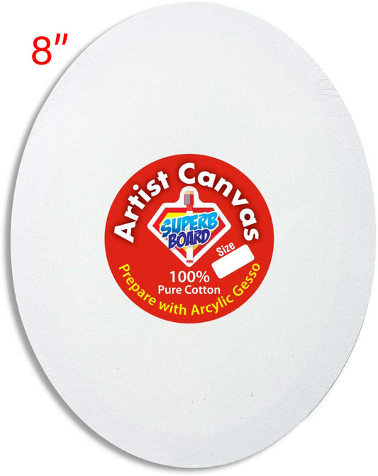 ARTIST CANVAS BOARD 100% PURE COTTON 8*8