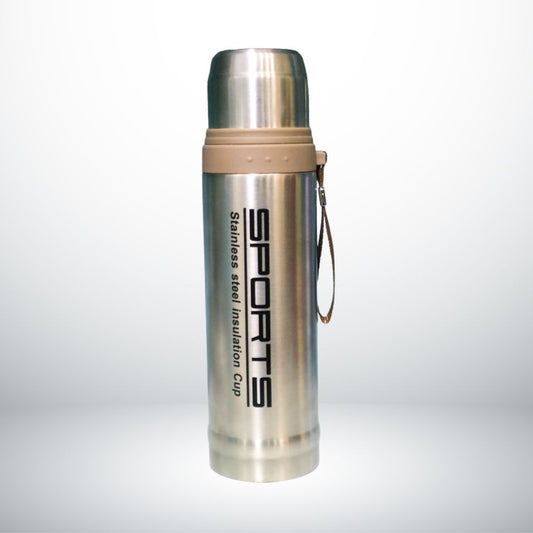 SPORTS WATER BOTTLE FLASK STAINLESS STEEL 750ML