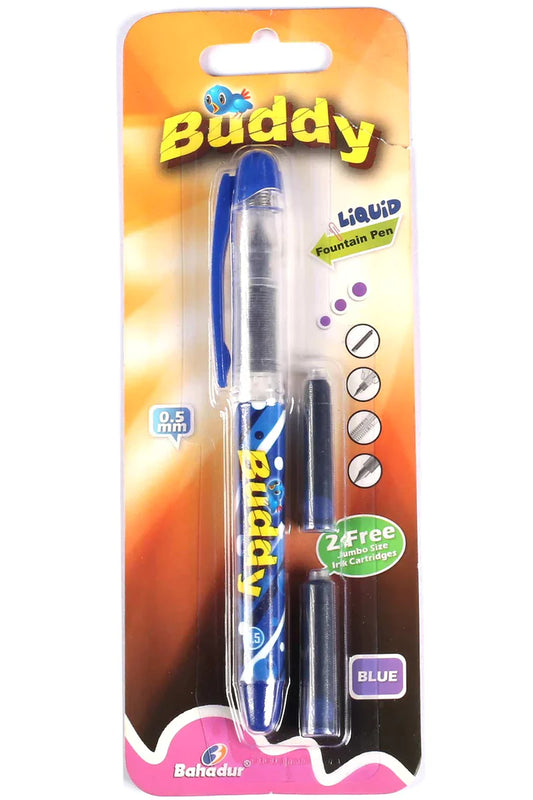 BAHADUR BUDDY FOUNTAIN PEN WITH FREE REFILLS