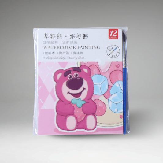 WATER COLOR PAINTING BOOK WITH BRUSH