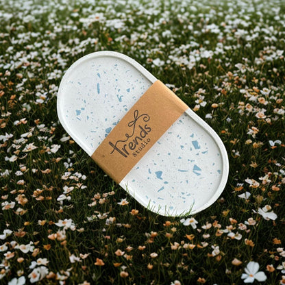 Studio Trinkets: Oval Tray With Terrazzo Chips