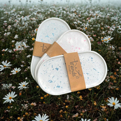 Studio Trinkets: Oval Tray With Terrazzo Chips