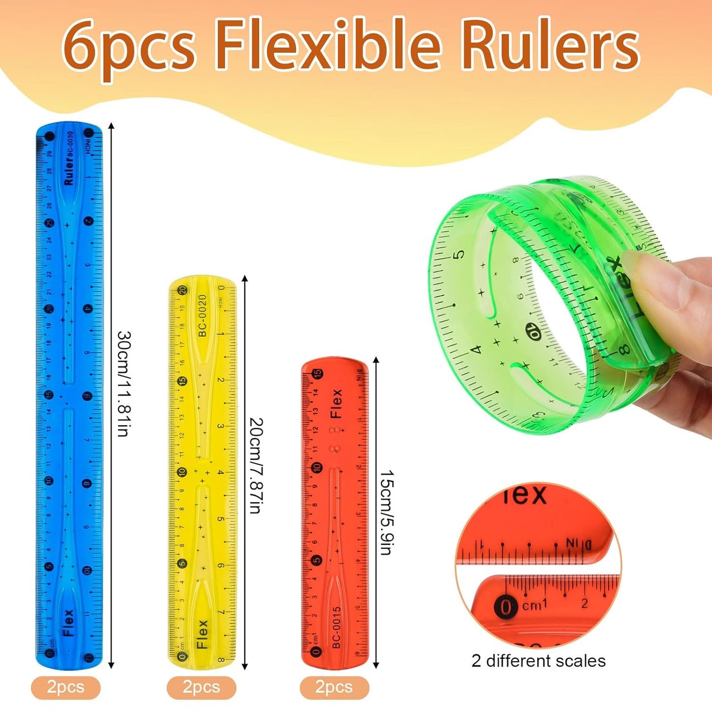 BOSS FLEXIBLE RULER 12"