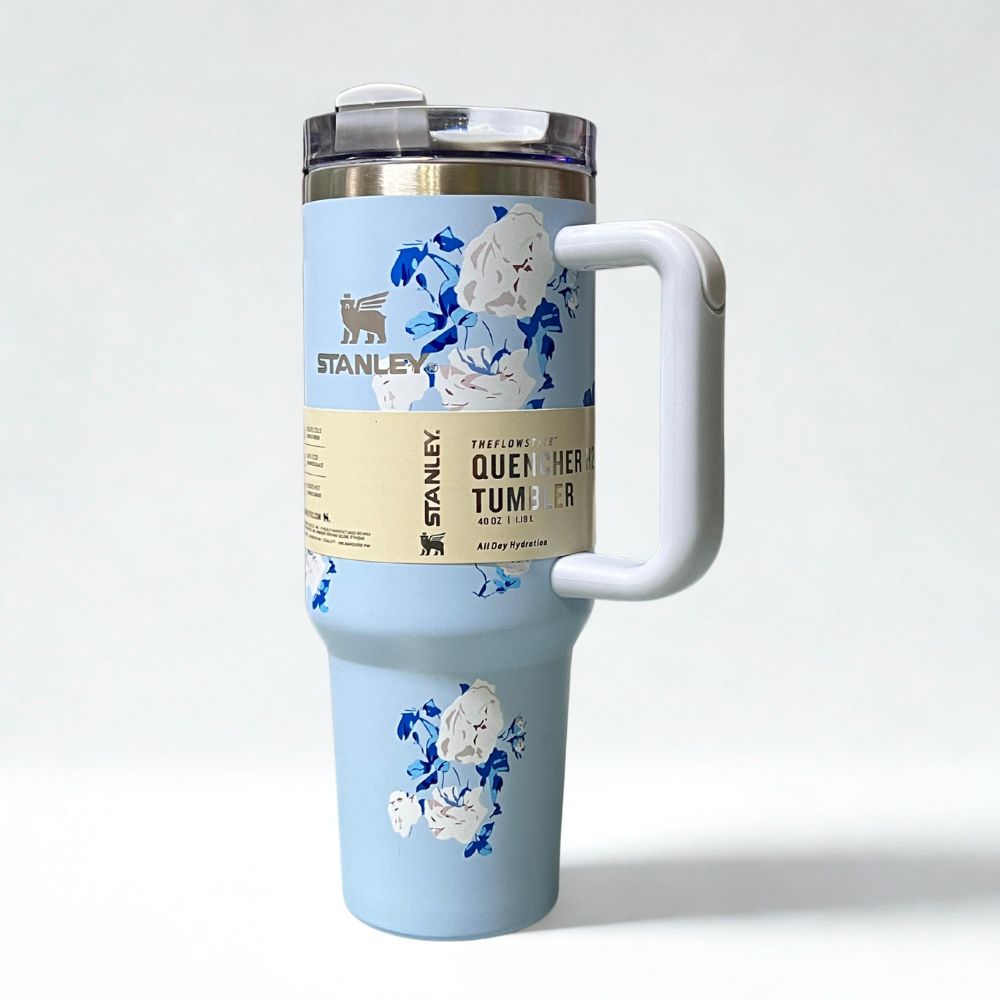 Floral Stanley Flowstate Tumbler 'The Quencher H2.0' 1.18L