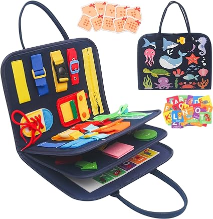 WITHOSENT BUSY BOARD FOR TODDLERS 4 LAYERS