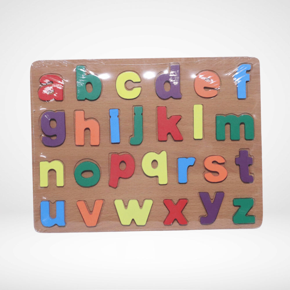 WOODEN PEG LARGE SMALL ABC ALPHABET PUZZLE WP-007