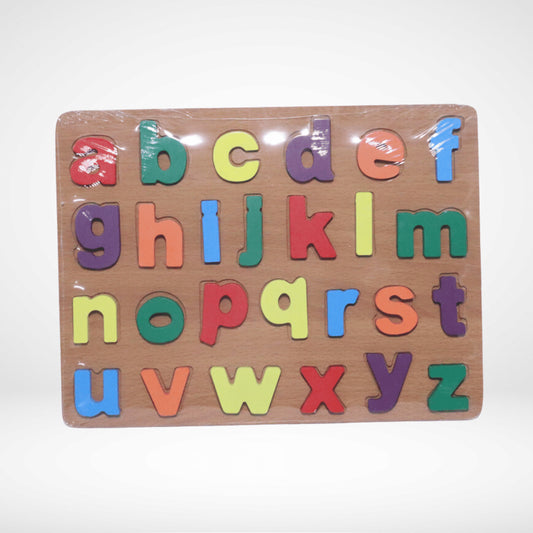 WOODEN PEG LARGE SMALL ABC ALPHABET PUZZLE WP-007