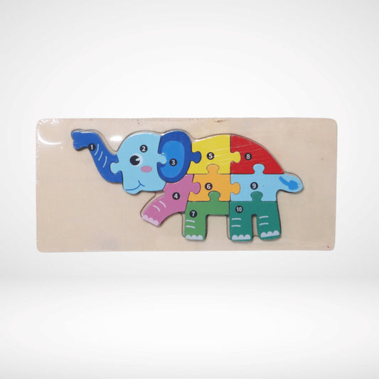 WOODEN PEG ELEPHANT PUZZLE WP-023