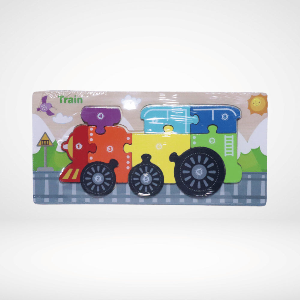 WOODEN PEG TRAIN PUZZLE WP-040