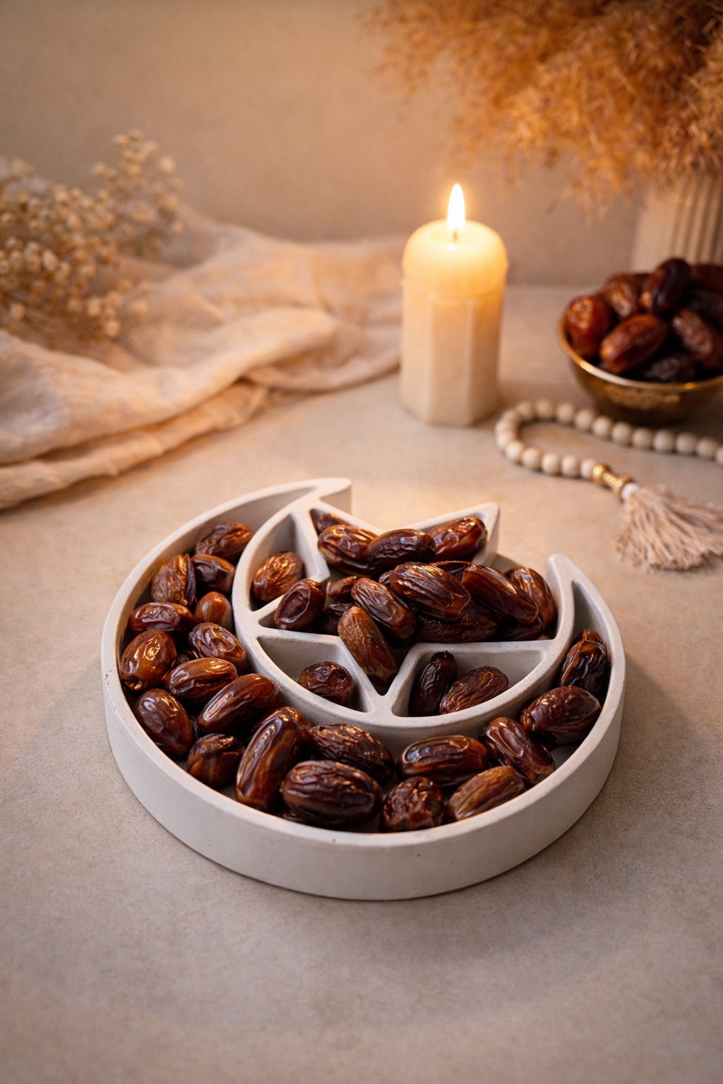 Moon & Star Ramadan Trinket Tray for Dates & Nuts