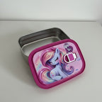 UNICORN AND DINO THEME STAINLESS STEEL AIR-TIGHT LUNCH BOX