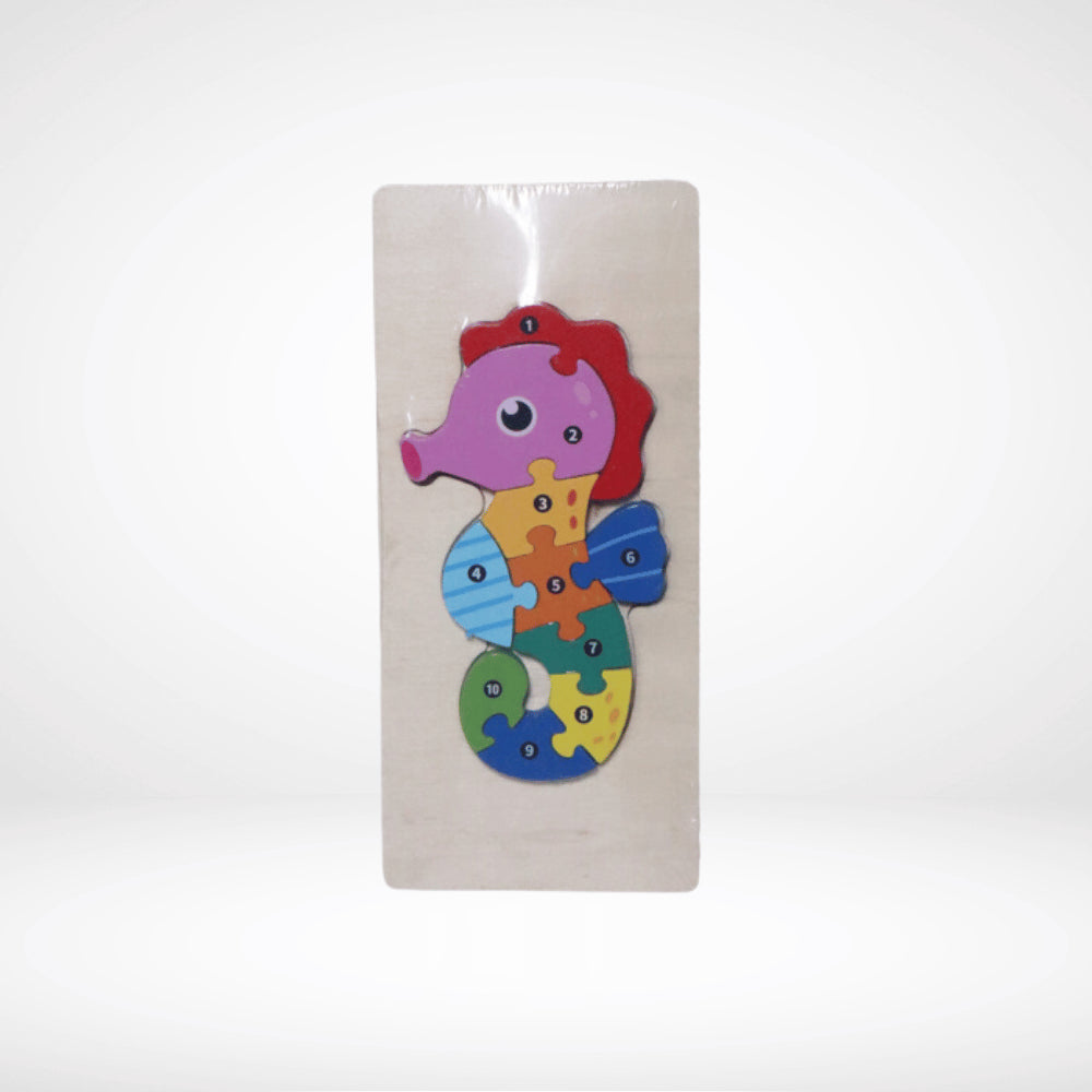 WOODEN PEG SEA HORSE PUZZLE
