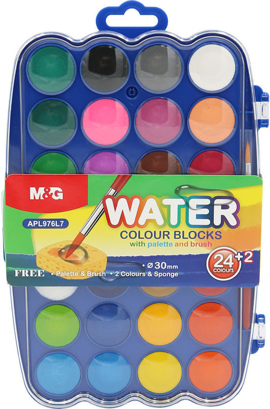 M&G WATER COLORS 24+2 APL976L7