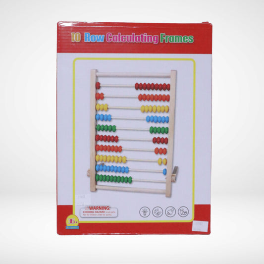 WOODEN PEG 10 ROW CALCULATING FRAMES WP-043