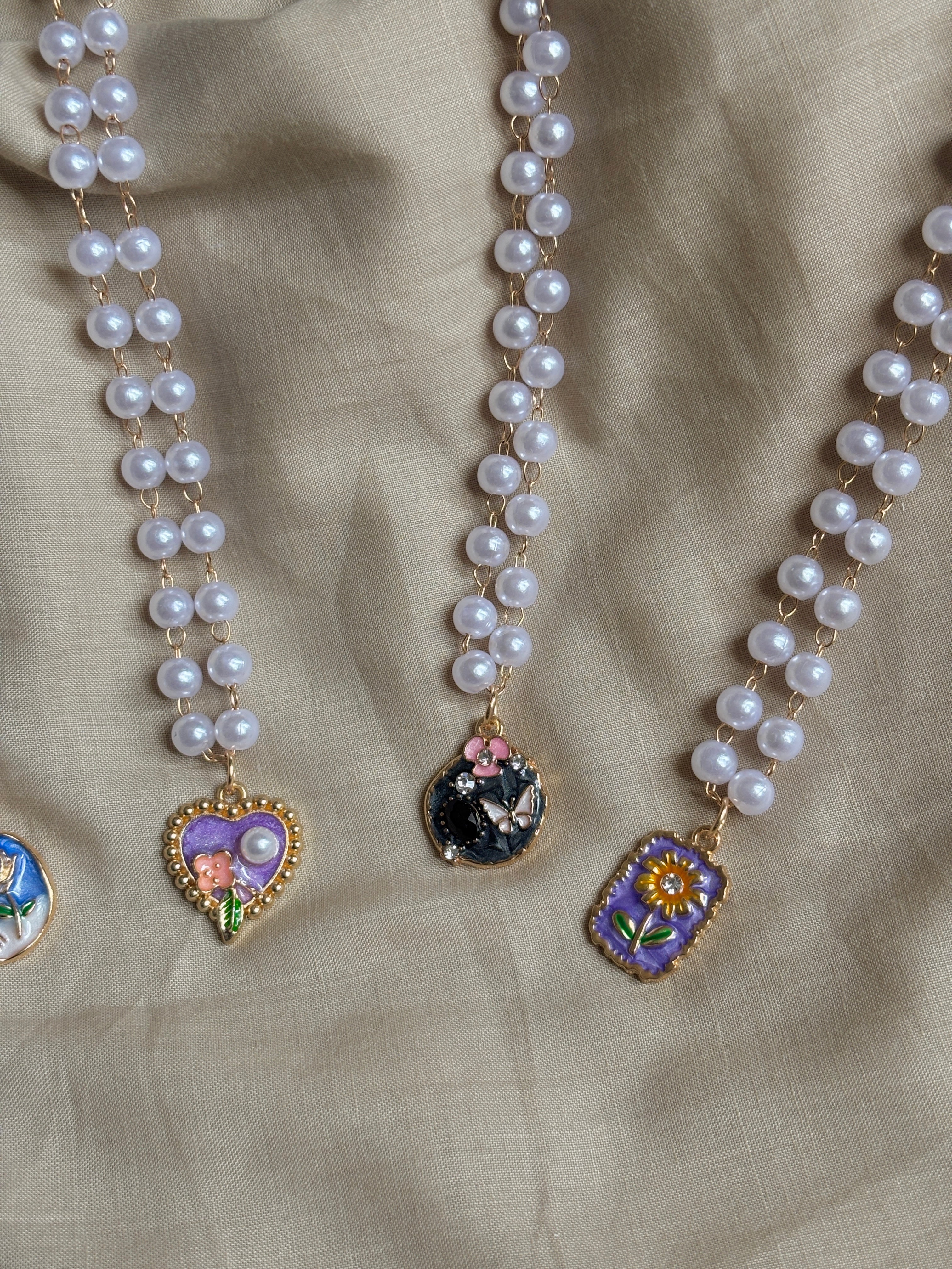 Bridgerton Inspired Vintage Charm Pearl Pendant Necklace