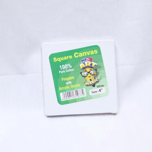PREMIUM WHITE CANVAS SQUARE 4" 3104