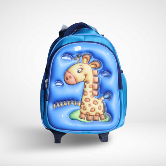 TROLLEY BAG EMBOSS 15" BLUE GIRAFFE 2024