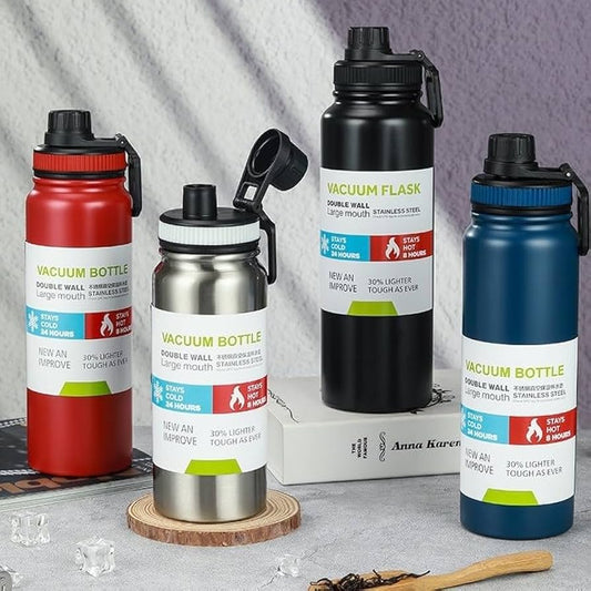 WATER BOTTLE VACUUM STAINLESS STEEL 800ML