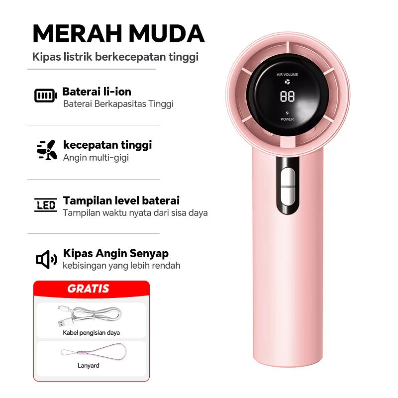 Rechargeable Portable Hand Fan (WX) – Mini USB Cooling Fan | Compact Handheld Summer Essential