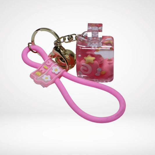 LIQUID CRYSTAL KEY CHAIN WITH BELL
