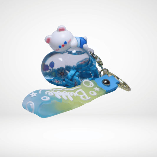 CUTE LIQUID BEAR KEY CHAIN
