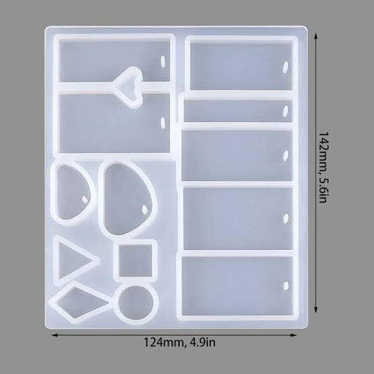 RESIN ART SILICON MOULD MULTI SHAPES TRAY