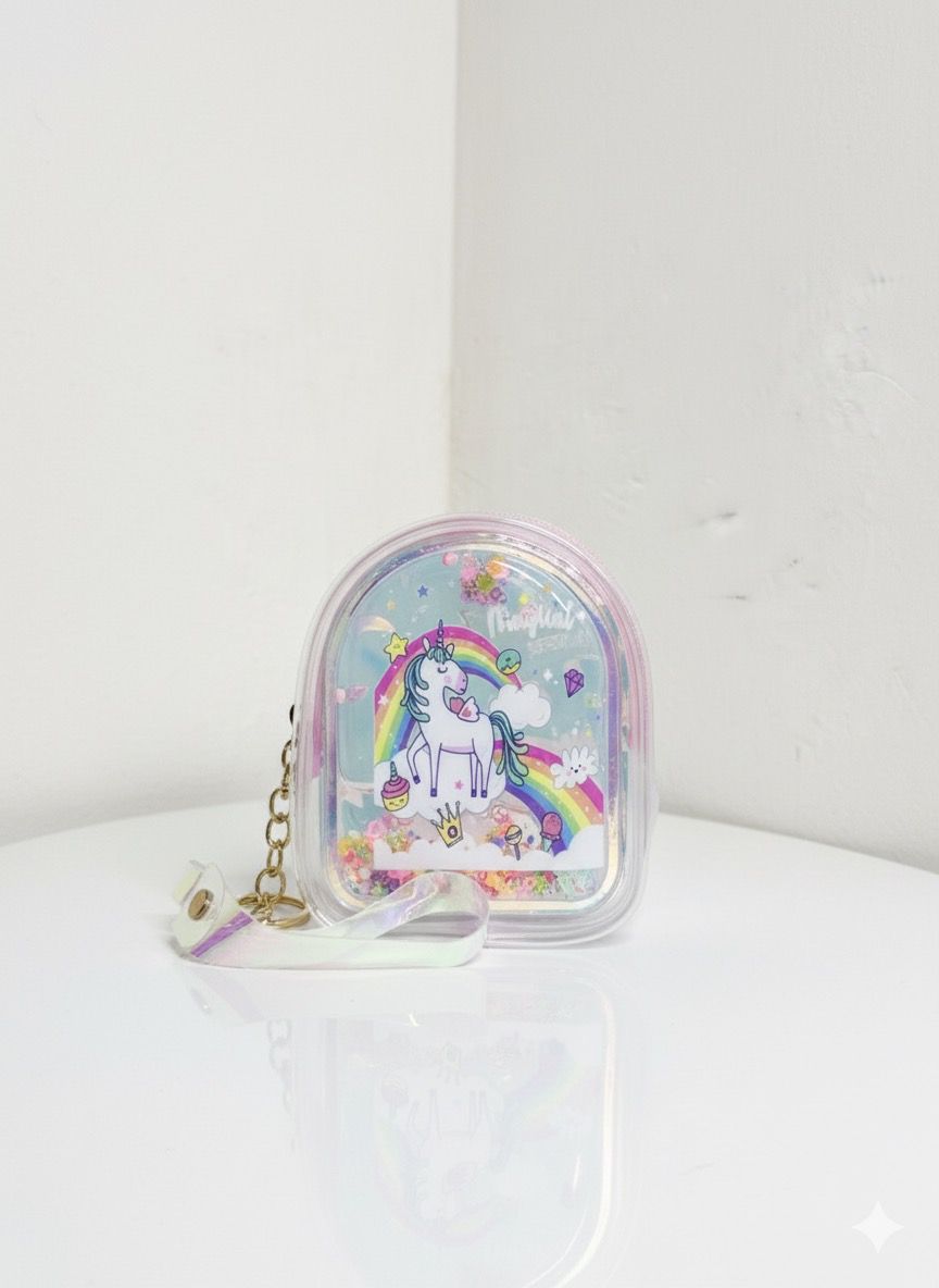 Cute Mini Accessories Pouch for Girls - Transparent