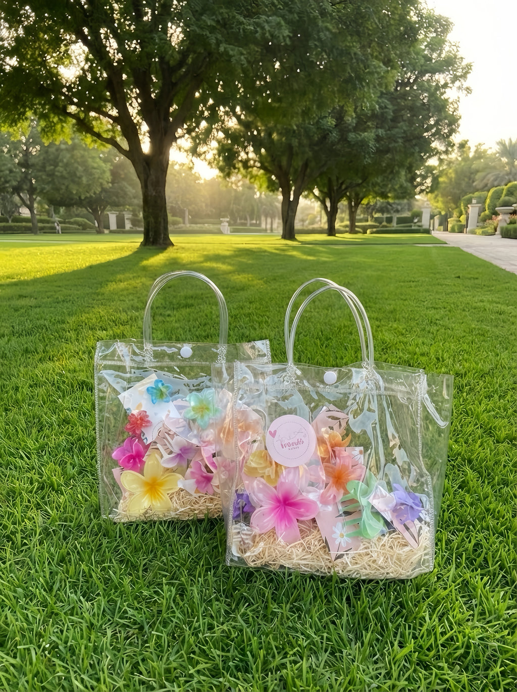 Bloom Pop Flower Clip Set – 8-Piece PVC Carry Bag