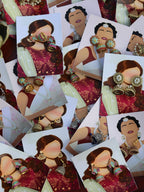 Festive Eid Jumka Set on Creative Card. Earring Set For Gifting