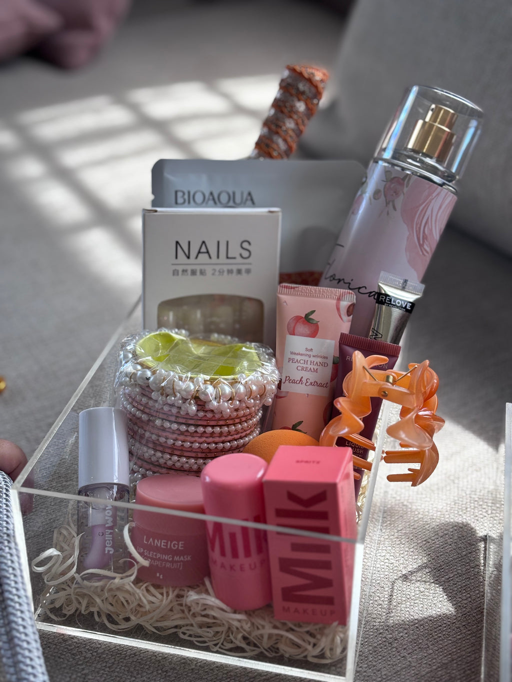 Eid Beauty Essentials Gift Box for Her – Makeup, Bangles & Self-Care Set