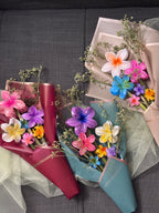 Crystal Bloom Large Bouquet - Flower Shape Hair Catcher In Hand Crafted Bouquet