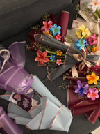 Crystal Bloom Large Bouquet - Flower Shape Hair Catcher In Hand Crafted Bouquet