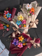 Crystal Bloom Large Bouquet - Flower Shape Hair Catcher In Hand Crafted Bouquet