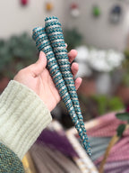 Handmade Embellished Mehndi Cones – Luxury Lace Wrapped Henna Cones