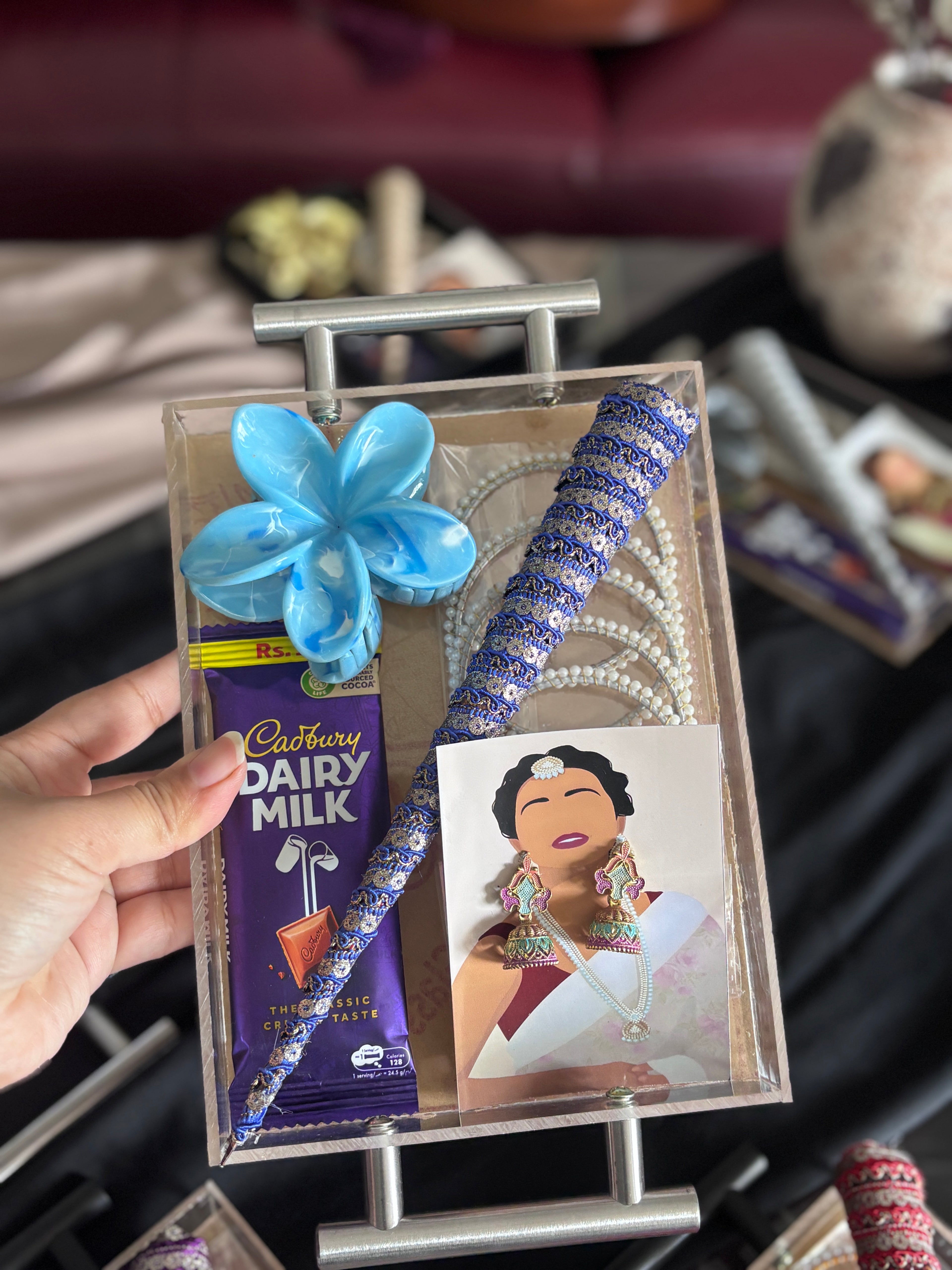 Eid Celebration Curated Gift Tray | Elegant Acrylic Festive Set