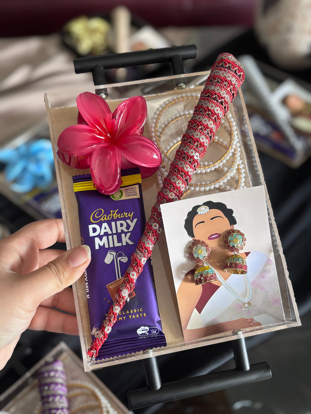 Eid Celebration Curated Gift Tray | Elegant Acrylic Festive Set