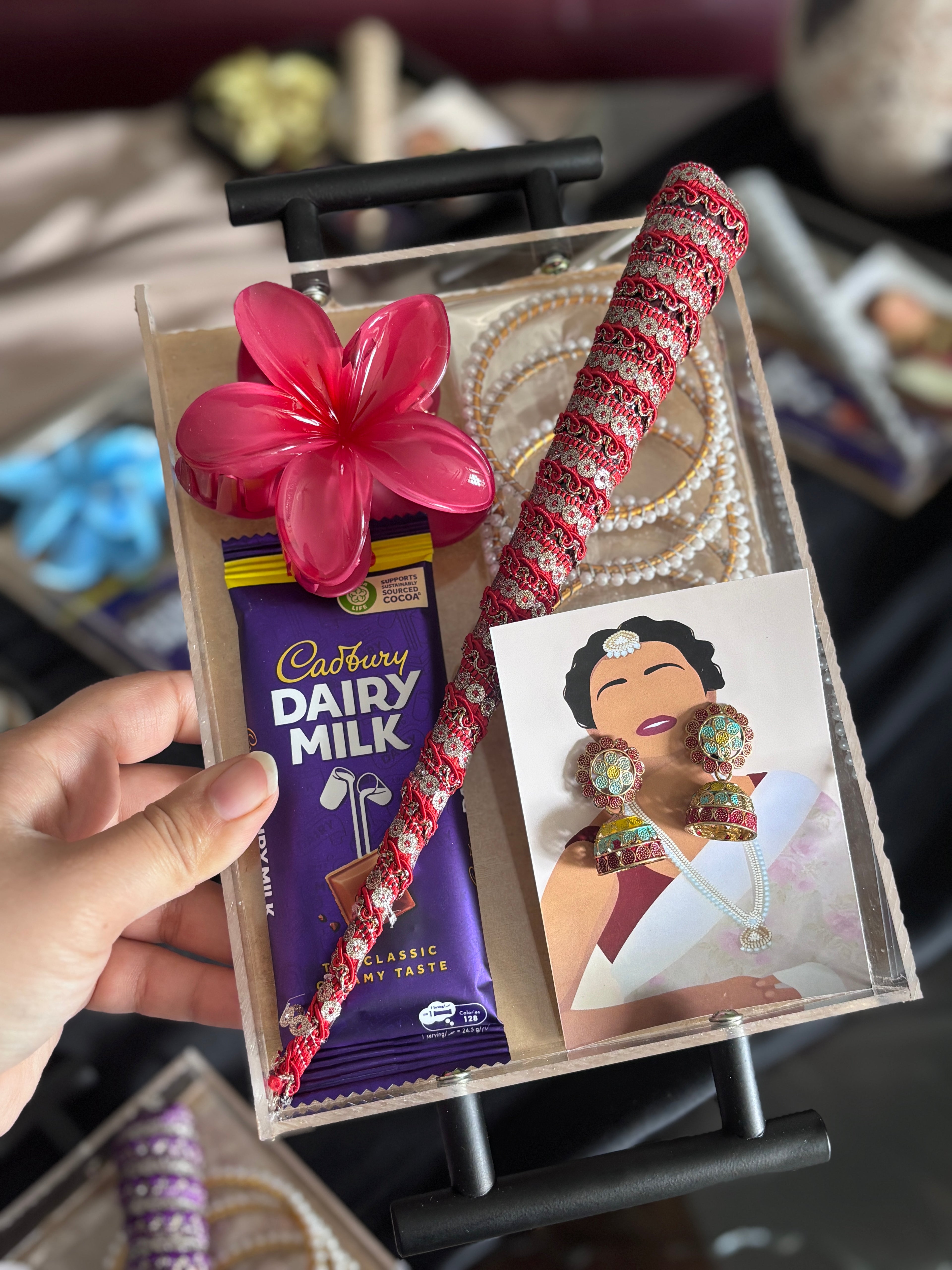 Eid Celebration Curated Gift Tray | Elegant Acrylic Festive Set