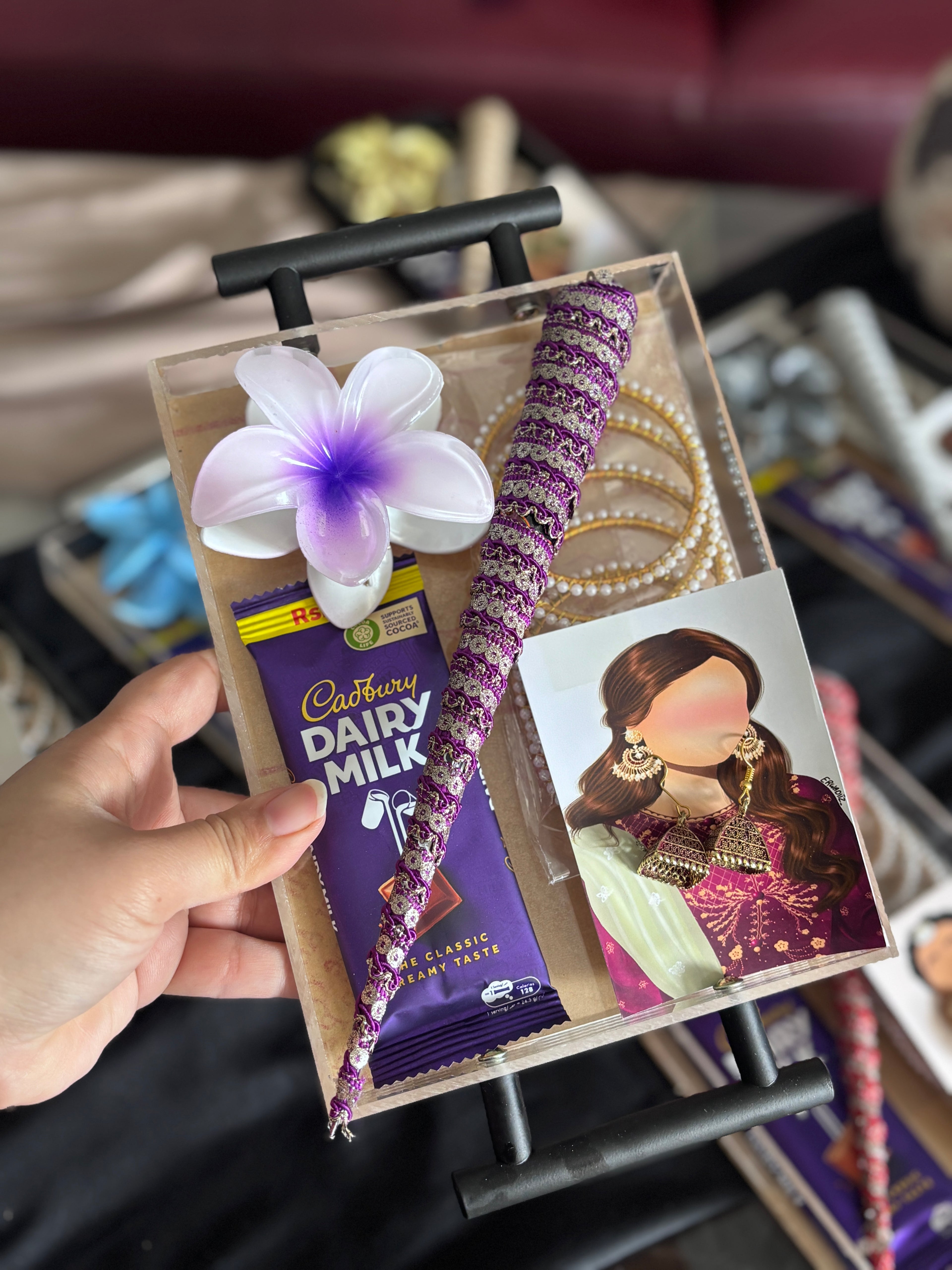 Eid Celebration Curated Gift Tray | Elegant Acrylic Festive Set