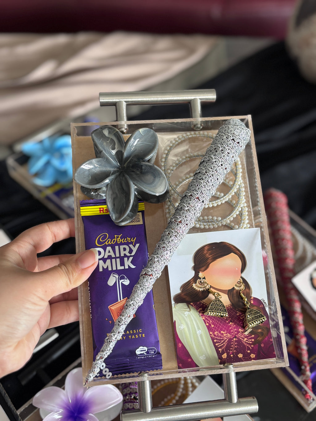 Eid Celebration Curated Gift Tray | Elegant Acrylic Festive Set